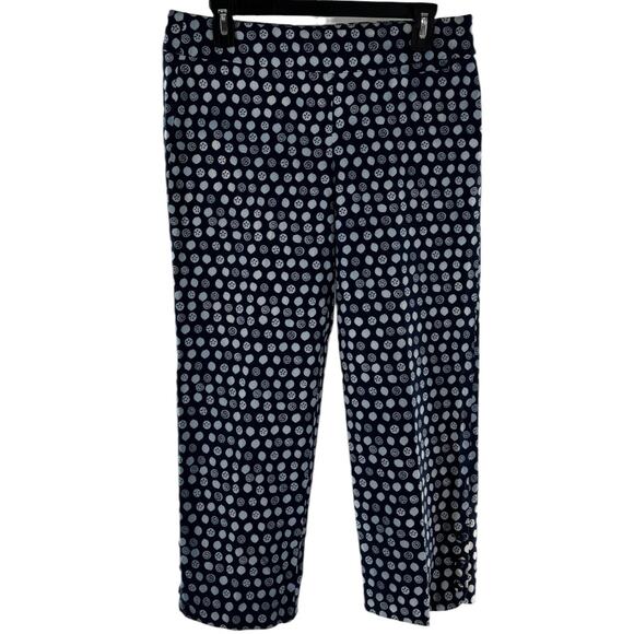 Lilly Pulitzer Blue Kristen Fruit Squirt Print Palm Beach Fit Capri Pants - Picture 2 of 10